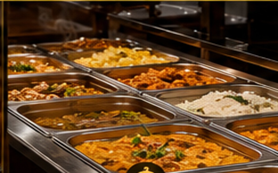 Buffet de pratos quentes